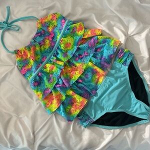 Miss Attitude size 14 tie dye tankini set.